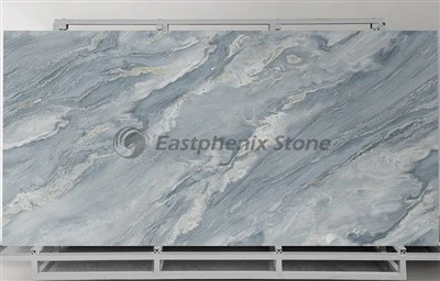 Marmar Saorga Cloch Sintéirithe Palissandro Blue